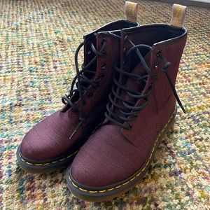 Burgundy Doc Martens!
